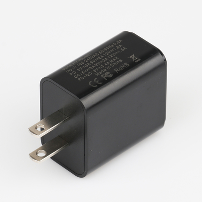 빨리 5V 3A USB 어댑터, 두배 USB 벽 Charger 18W를 고발하는 C형